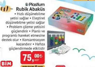 PLASTİUM RUBİK ABAKÜS PLASTİUM RUBİK ABAKÜS